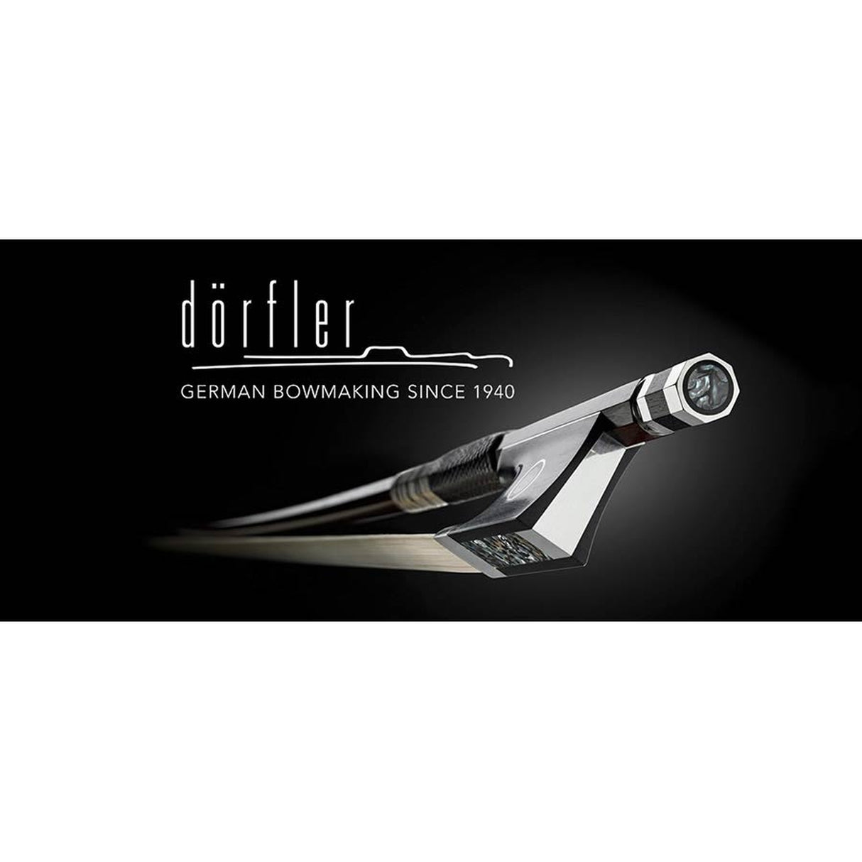 Dörfler DV24 violin bow, 4/4, silver, pernambuco, round