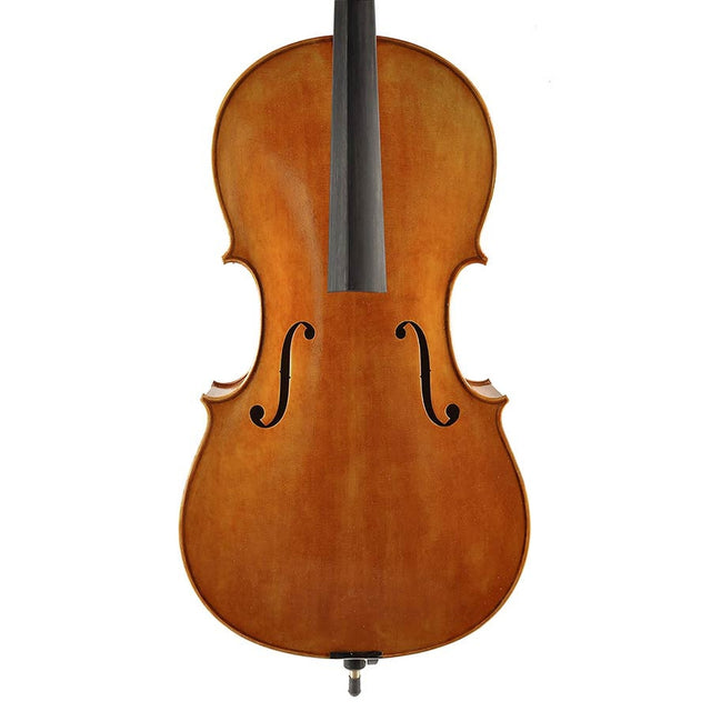 Rudolph RC-2044 cello 4/4, volledig massief, olie lak met amberbruine afwerking, gevlamd