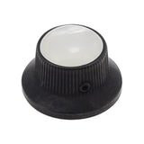 Boston KB-261 belknop met parelmoer inleg - Zwart