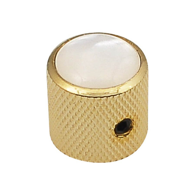 Boston KG-236 Gouden Dome Knoop met Parelmoer Inleg 18x18mm