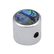 Boston KCH-237 Deurknop met Abalone Inleg – 18x18mm, Chroom