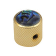 Boston KG-237 gouden dome knop met abalone inlay - 18x18mm