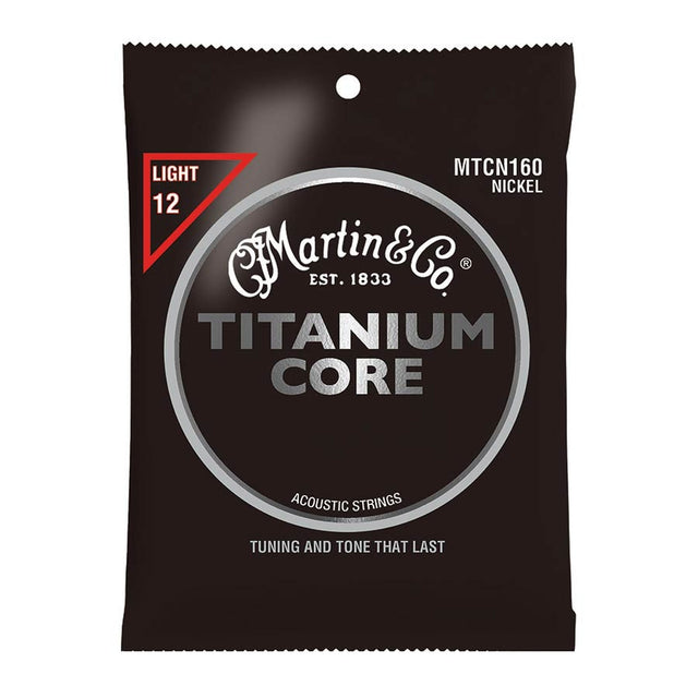 Martin & Co MTCN160 snaren set titanium core and nickel wrap, light, 012-016-026-034-044-055