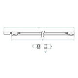 Boston TRD-590-4 Double Action Truss Rod 590 mm 6x9 mm 4 mm Inbus voor Basgitaar