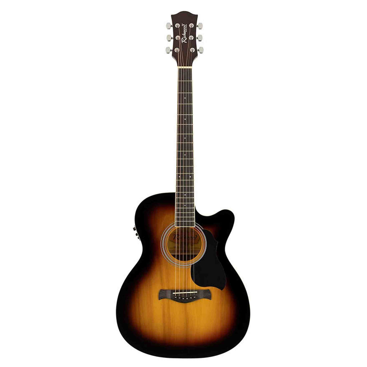 Richwood RA-12-CESB Artist Series Akoestische Gitaar auditorium model met actieve EQ sunburst