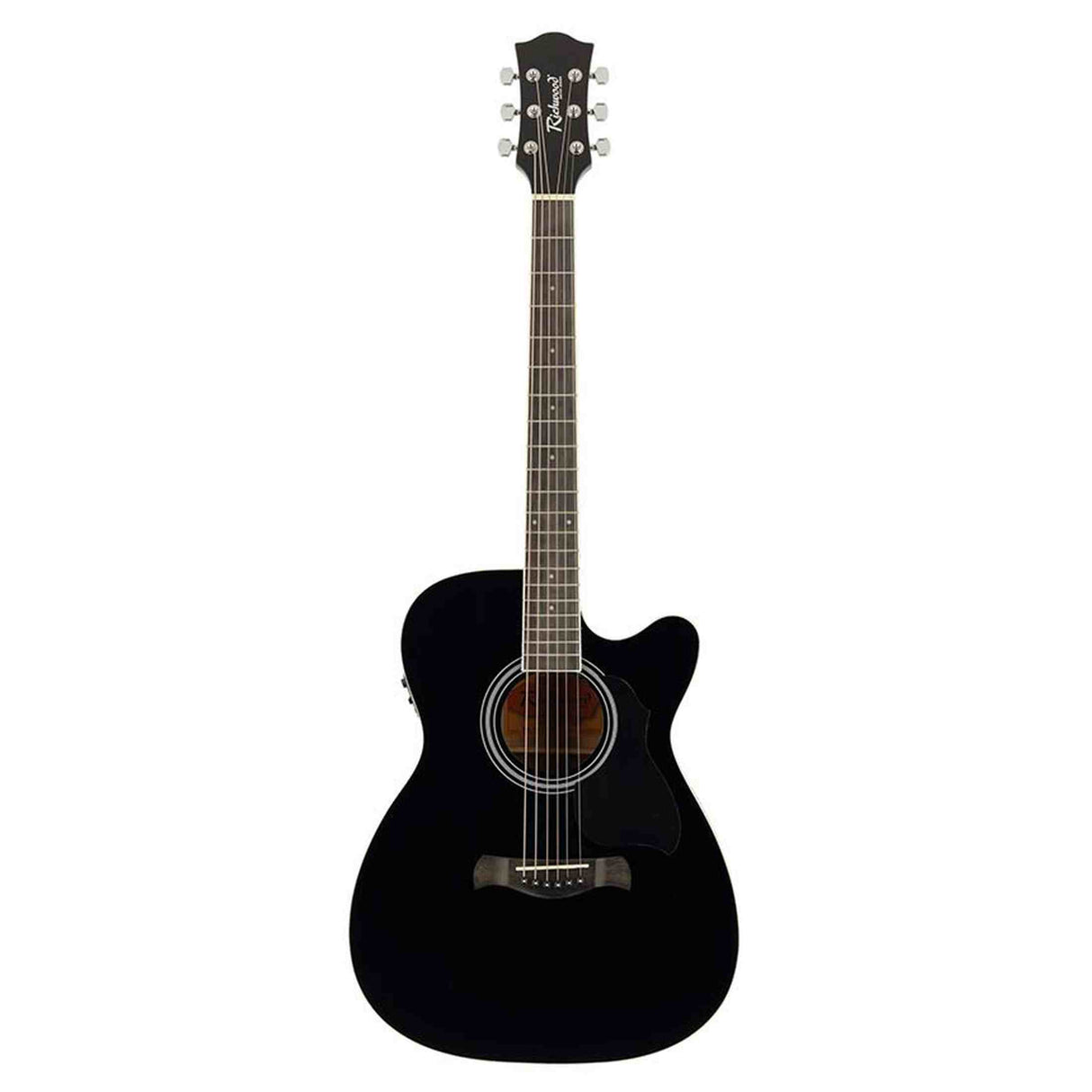 Richwood RA-12-CEBK Artist Series Akoestische Gitaar auditorium cutaway met actieve EQ zwart