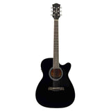 Richwood RA-12-CEBK Artist Series Akoestische Gitaar auditorium cutaway met actieve EQ zwart