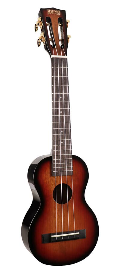 Mahalo MJ1CS3TS Java Series Sopraan Ukulele met Concert Scale Nek 3-Tone Sunburst