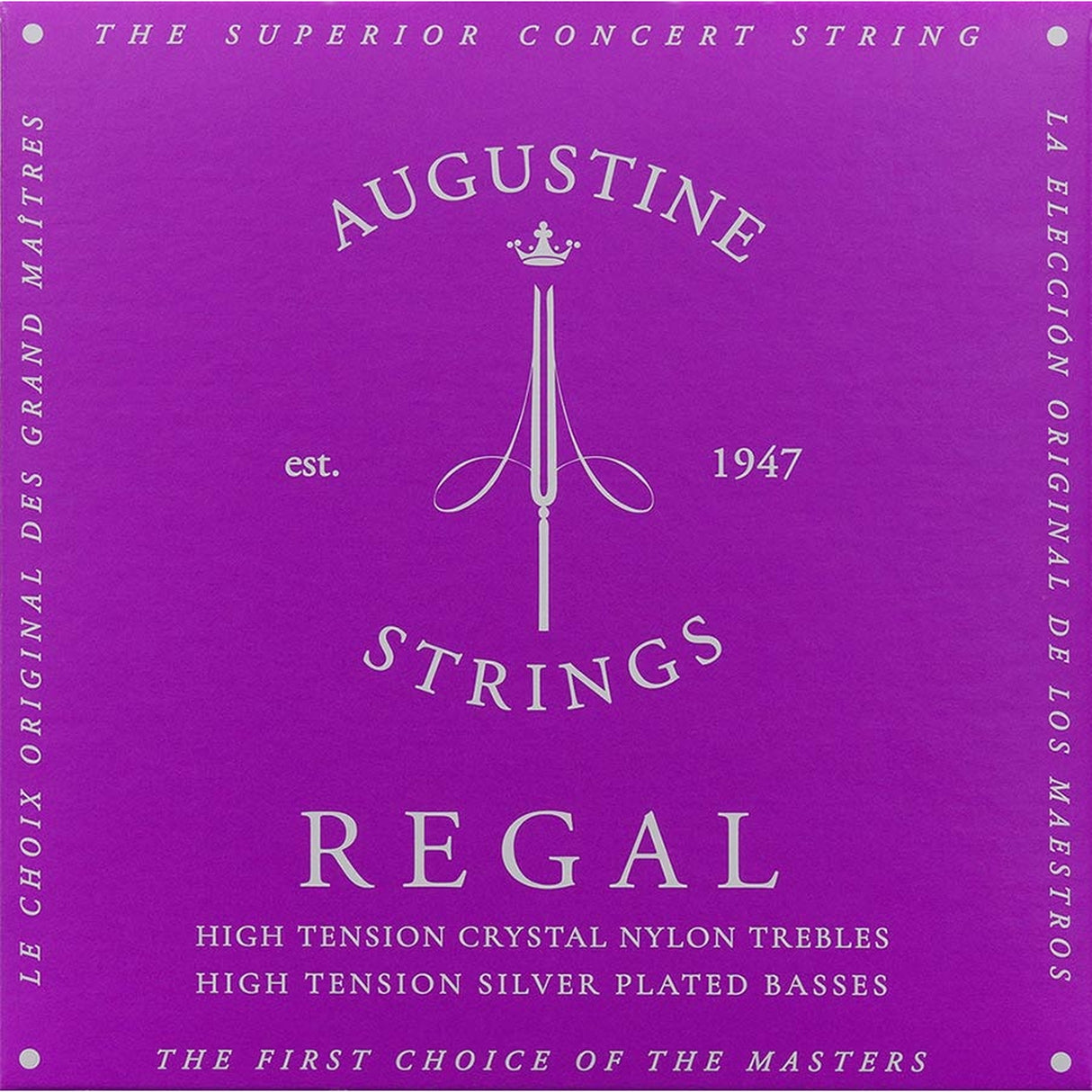 Augustine AU-REBU Blue snaren set classic, high tension trebles & high tension basses