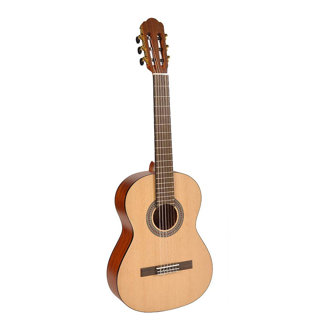 Salvador CS-234 klassieke gitaar, spruce top, sapele b&s, Savarez snaren, satin finish, 3/4 junior model, 580 mm