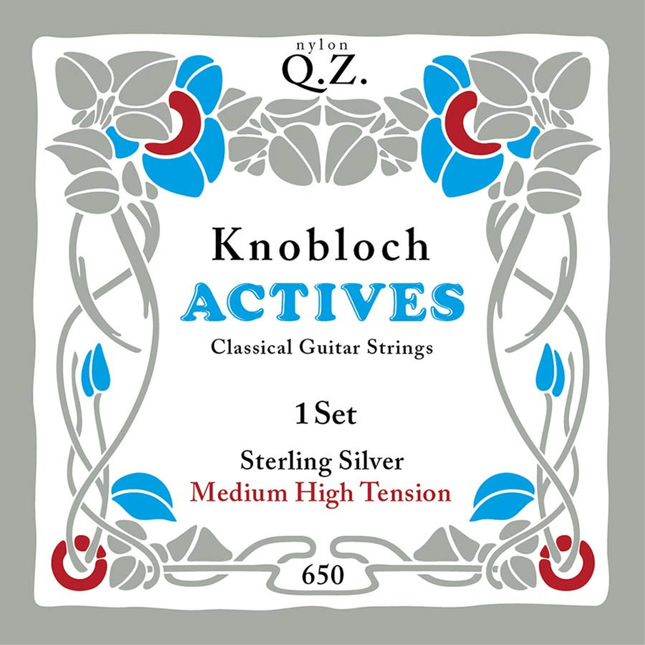 Knobloch 650KASQ snaren set classic MHT Sterling silver and QZ nylon