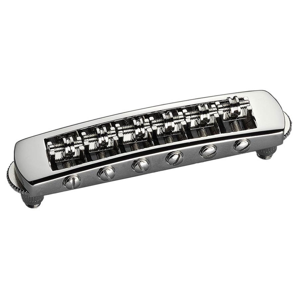 Schaller 12080100 STM guitar roller bridge for tremolo use , 10,6mm spacing, 14"radius, nickel