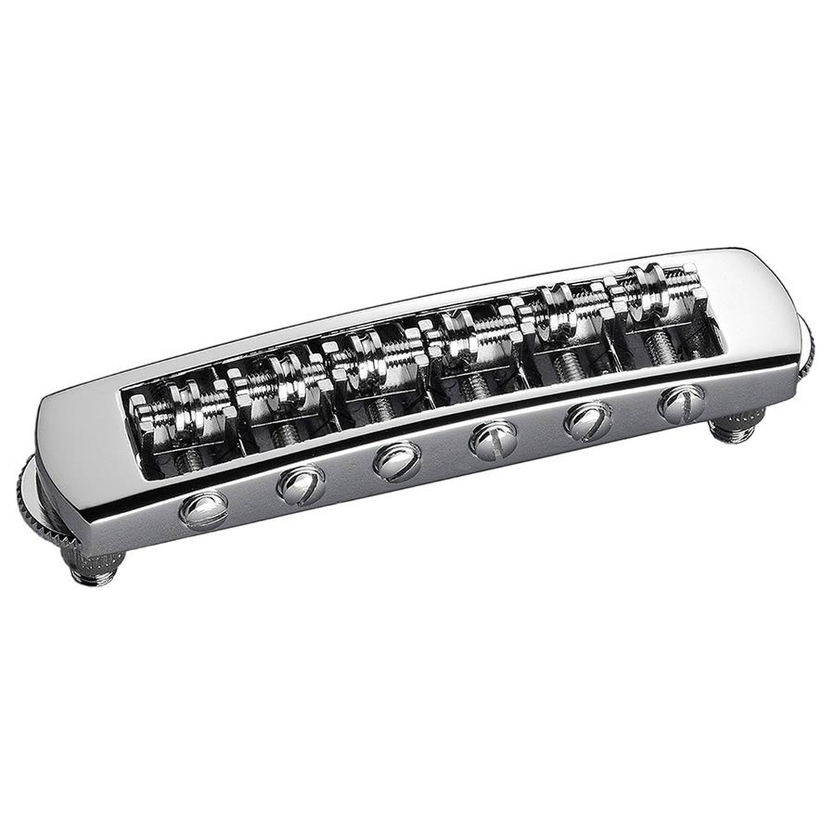 Schaller 12080200 STM guitar roller bridge for tremolo use , 10,6mm spacing, 14"radius, chrome