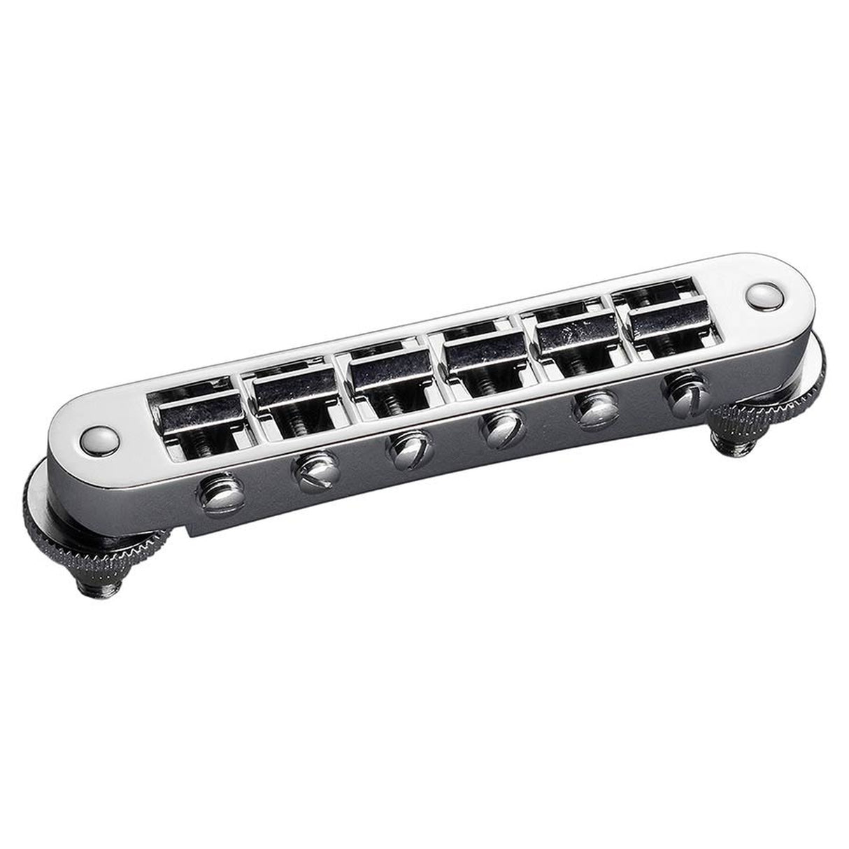 Schaller 12090200 GTM tune-o-matic guitar bridge, 10,5mm spacing, 14"radius, chrome