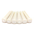 Graph Tech PP-1142-00 Traditional style bridge pins, set of 6, white with 2mm mother of pearl inlay