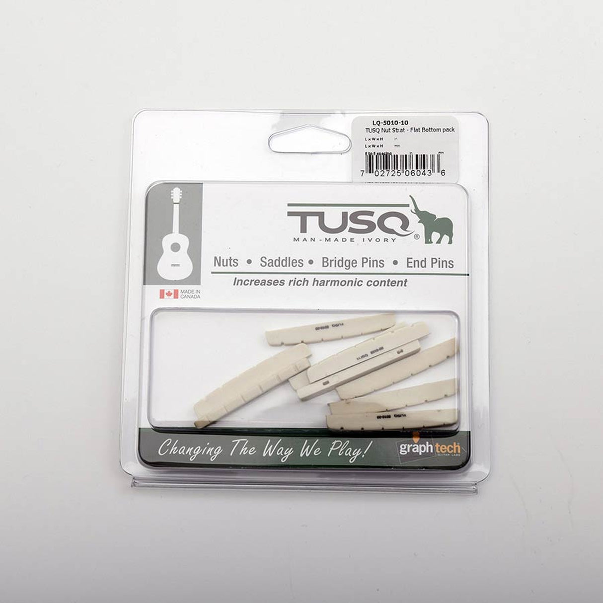 Graph Tech TUSQ Slotted Topkammen 10-pack voor Fender-gitaren