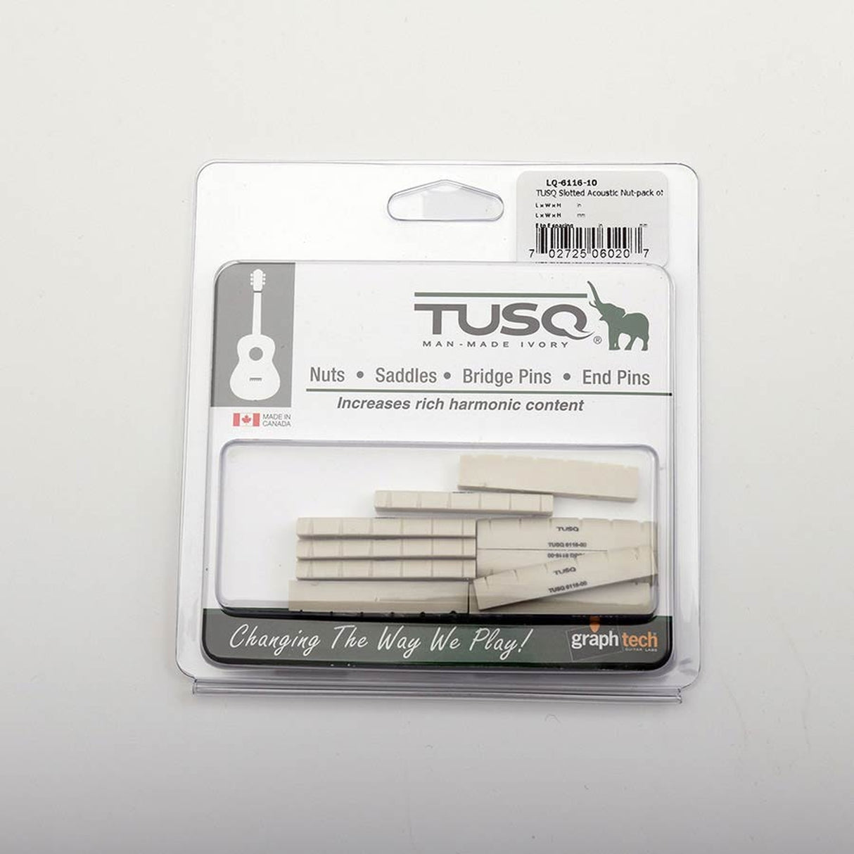 Graph Tech LQ-6116-10 10-pack slotted TUSQ® gitaren kammen