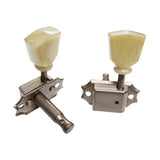 Gotoh SD-90-SL-AN machine heads for guitar, 3x left+3x right, ratio 1:15, aged keystone button, aged nickel