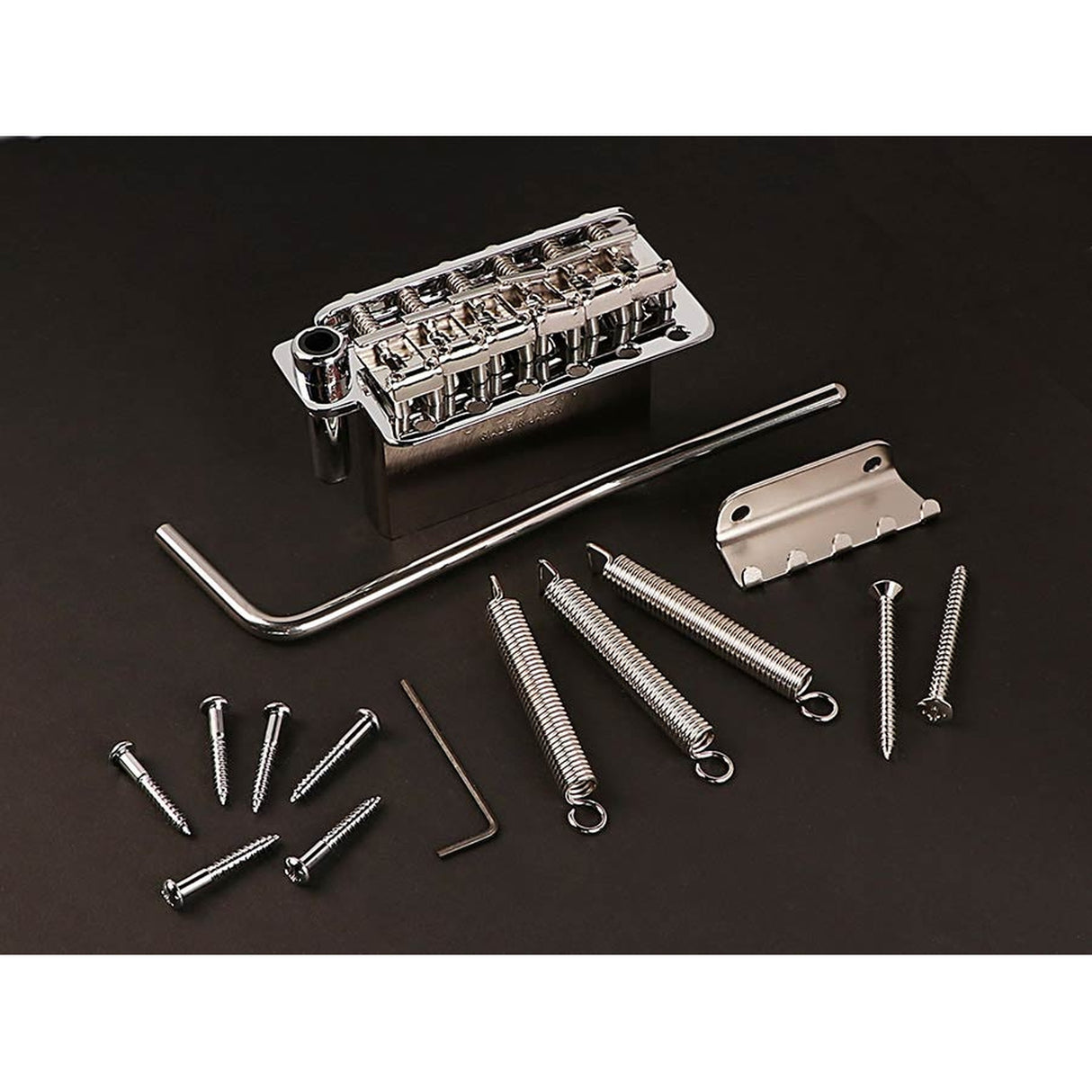 Gotoh 510TS-SF2 tremolo, pitch 10,8 mm, steel block, steel sheet metal saddles, 6 pivot point, chrome