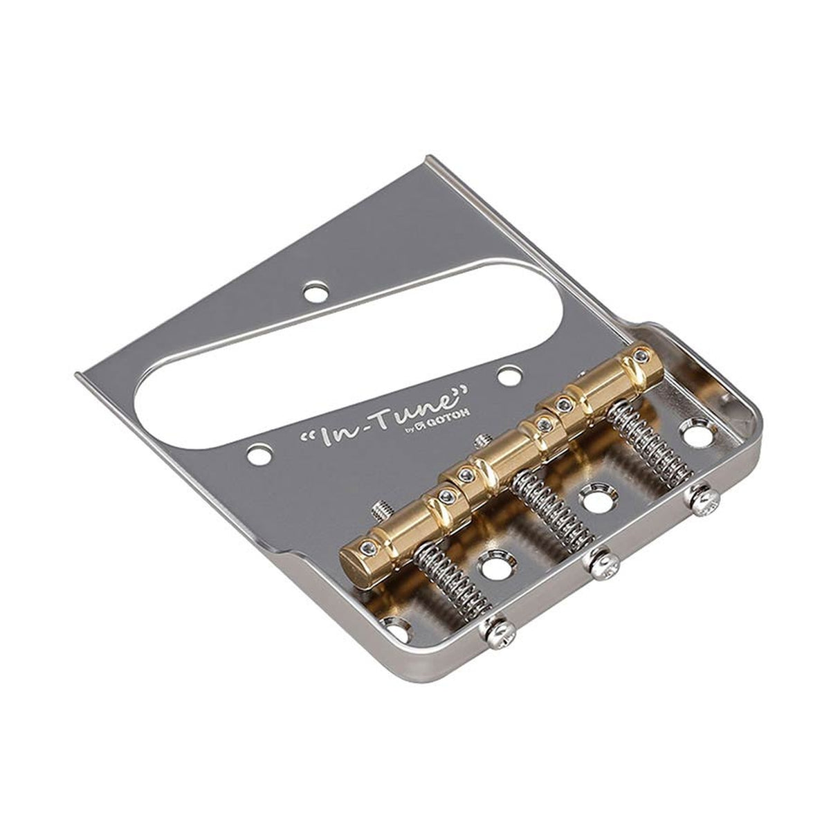 Gotoh BS-TC1S bridge for e-guitar, Teaser, pitch 10,8mm, brass "In-tune" saddles, nickel