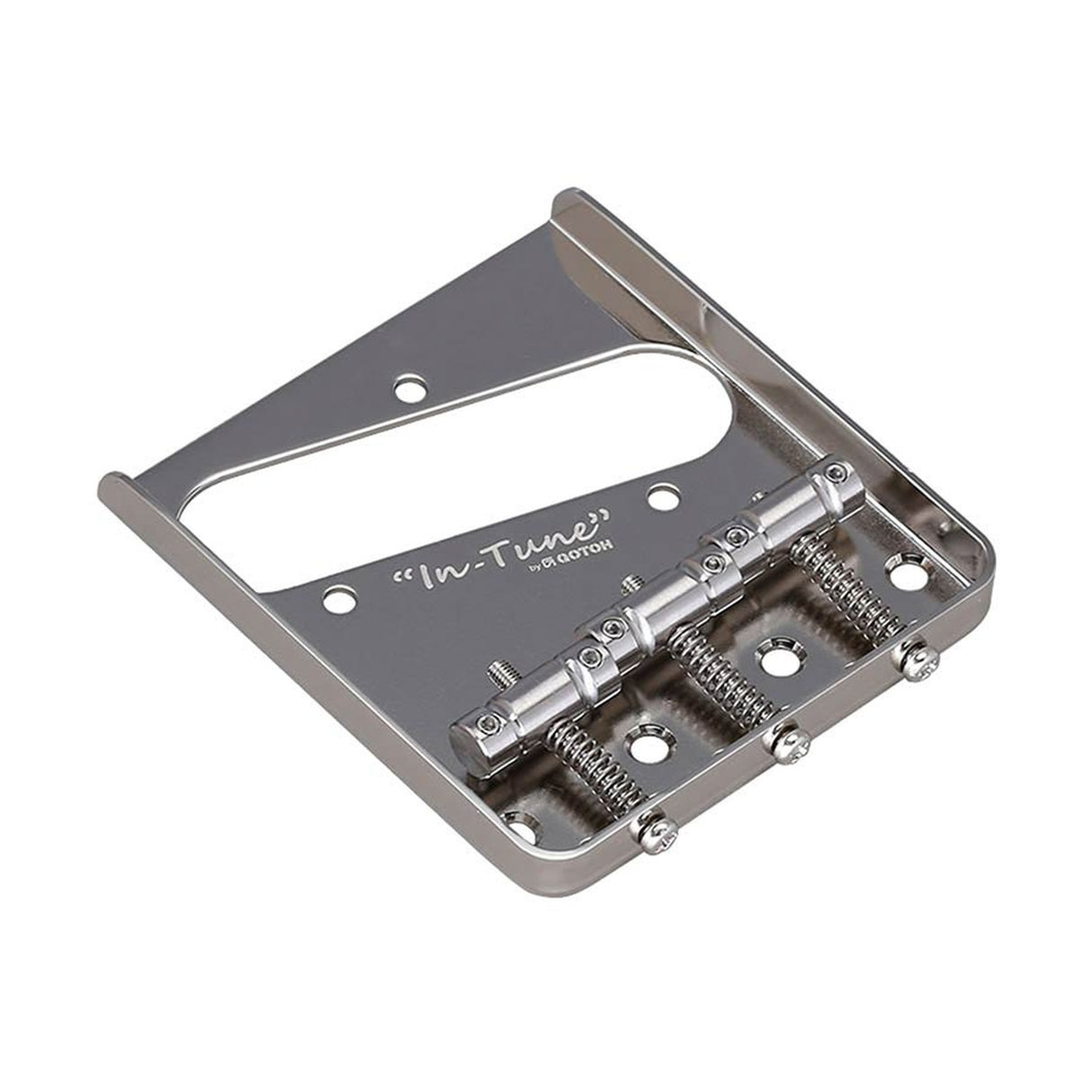 Gotoh Ti-TC1S bridge for e-guitar, Teaser, pitch 10,8mm, titanium "In-tune" saddles, nickel