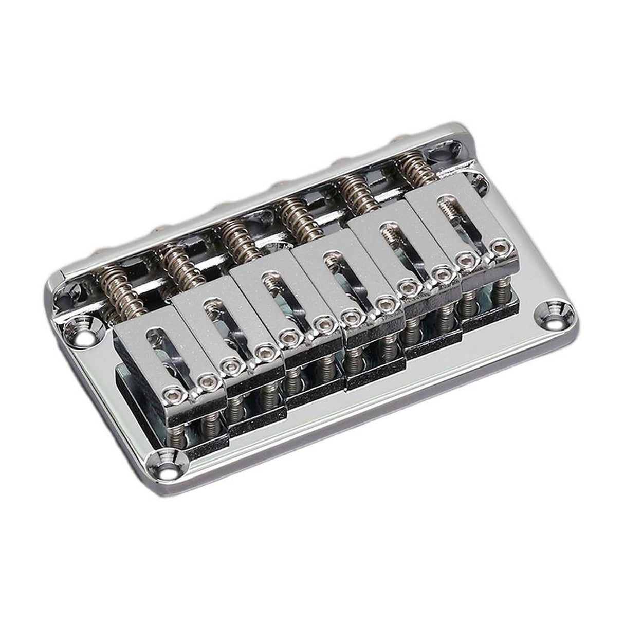 Gotoh GTC102 bridge for e-guitar, Stallion, strings through body, solid steel saddles, string spacing 10,5 mm, c