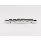 Gotoh Ti-103B-T-N bridge for e-guitar, "tune-o-matic" stud spacing 74,0mm, titanium saddles, nickel