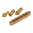 Gotoh Ti-103B-TGG bridge for e-guitar, "tune-o-matic" stud spacing 74,0mm, titanium saddles, gold