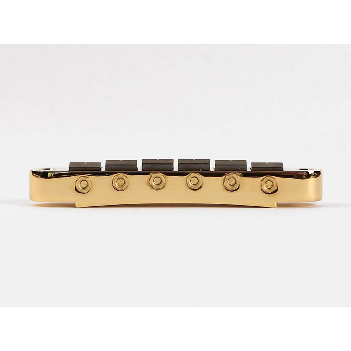 Gotoh Ti-103B-TGG bridge for e-guitar, "tune-o-matic" stud spacing 74,0mm, titanium saddles, gold