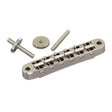 Gotoh Ti-103B-N bridge for e-guitar, "tune-o-matic" thumbwheel spacing 74,0mm, titanium saddles, nickel