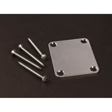 Gotoh NBS-3-AC neck plate for guitar, including 4 screws, aged chrome