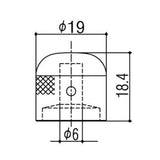Gotoh VK1-19 Verouderde Ronde Domeknop voor Vintage Gitaren