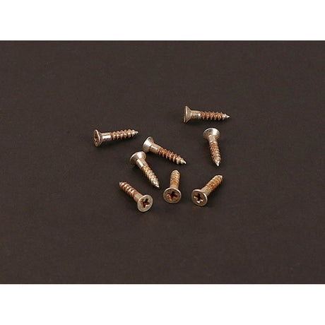 Boston MRC-MRSCWNL mounting ring screws, flat head 2.4 x13mm, 8/pack, nickel relic for two pickups