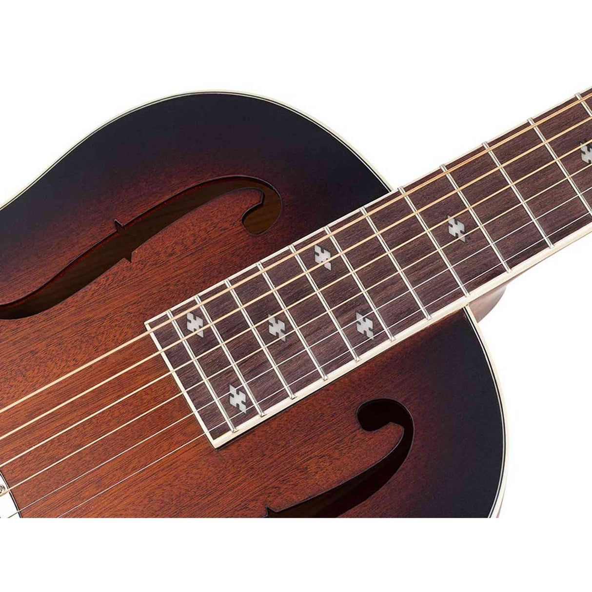 Royall HB12/SB Hobo Resonator 12-Fret – Mahonie, Sunburst, Biscuit Cone, Softcase