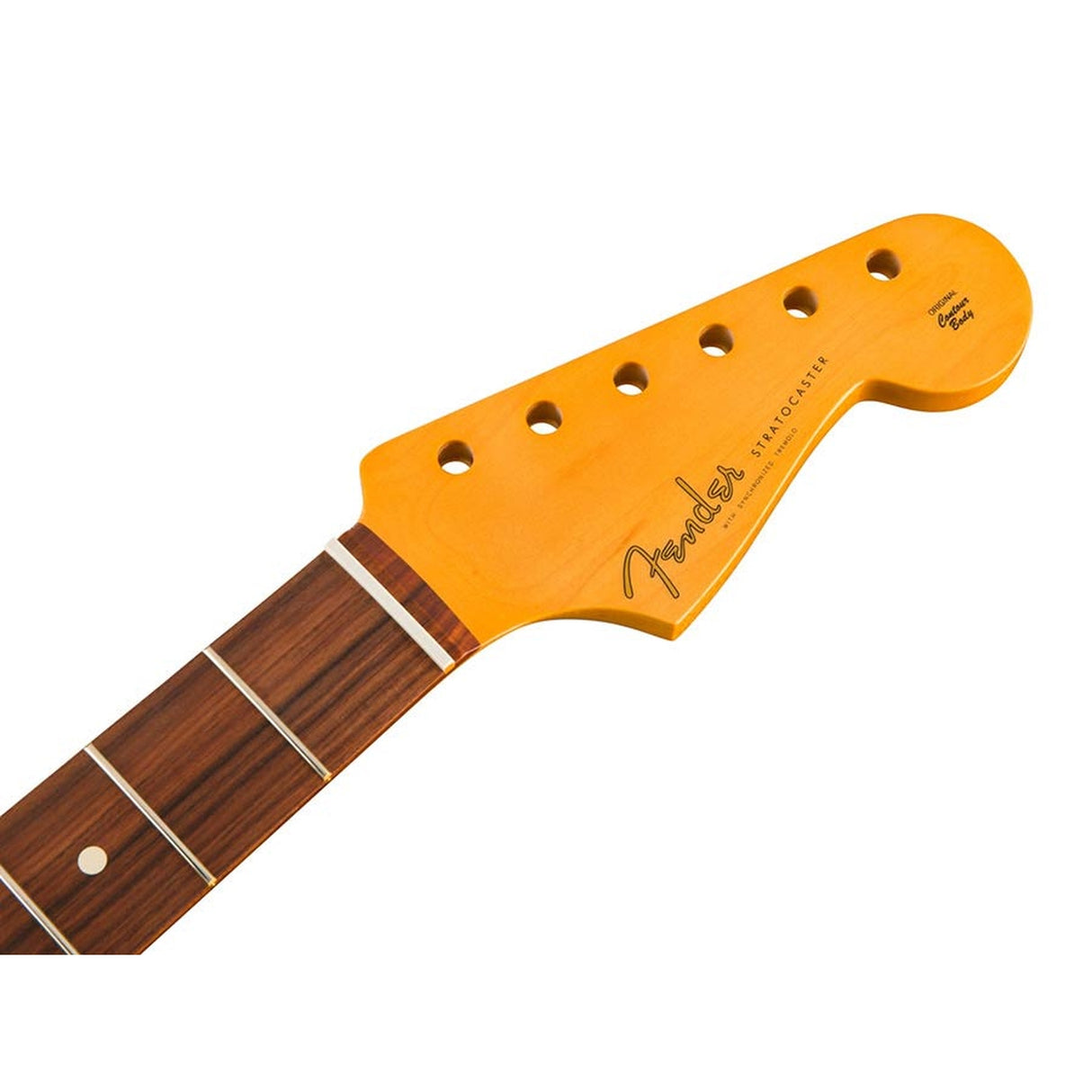 Fender 992213921 60's Stratocaster neck, 21 medium jumbo frets, 7,25" pau ferro fingerboard, C-shape, amber lacquer