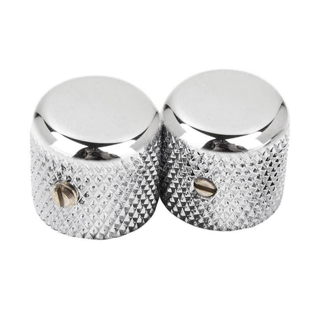 Fender 94040049 1952 Telecaster knurled knobs, 2pcs, chrome