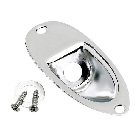 Fender 33023049 Stratocaster recessed jack ferrule plate, chrome