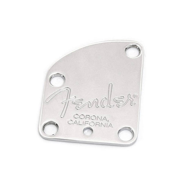 Fender 59209049 neck plate Deluxe Strat', chrome, 4 bolt