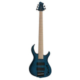 Sire Basses M2+ 5/TBL basgitaar, 5-snarig, mahonie, transparant blauw