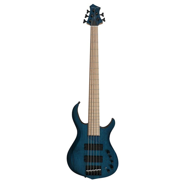 Sire Basses M2+ 5/TBL basgitaar, 5-snarig, mahonie, transparant blauw