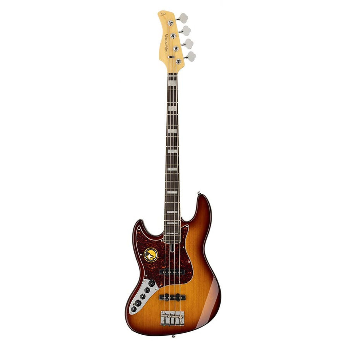 Sire Basses V7+ A4L/TS basgitaar, linkshandig, 4-snarig, elzen, tobacco sunburst