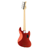 Sire Basses V7+ S4L/BMR basgitaar, linkshandig, 4-snarig, swamp ash, bright metallic red