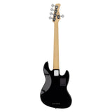 Sire Basses V7+ A5L/BK basgitaar, linkshandig, 5-snarig, elzen, black