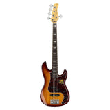 Sire Basses P7+ A5/TS basgitaar, 5-snarig, elzen, tobacco sunburst