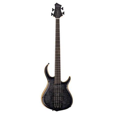 Sire Basses M7+ S4/TBK basgitaar, 4-snarig, swamp ash + massief esdoorn, transparant zwart