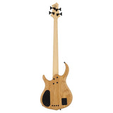 Sire Basses M7+ S4/TBK basgitaar, 4-snarig, swamp ash + massief esdoorn, transparant zwart