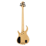 Sire Basses M7+ S5/TBK basgitaar, 5-snarig, swamp ash + massief esdoorn, transparant zwart