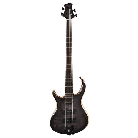 Sire Basses M7+ S4L/TBK basgitaar, linkshandig, 4-snarig, swamp ash + solid maple, transparent black