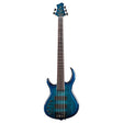 Sire Basses M7+ A5L/TBL basgitaar, linkshandig, 5-snarig, elzen + massief esdoorn, transparant blauw