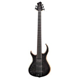 Sire Basses M7+ S5L/TBK basgitaar, linkshandig, 5-snarig, swamp ash + massief esdoorn, transparant zwart